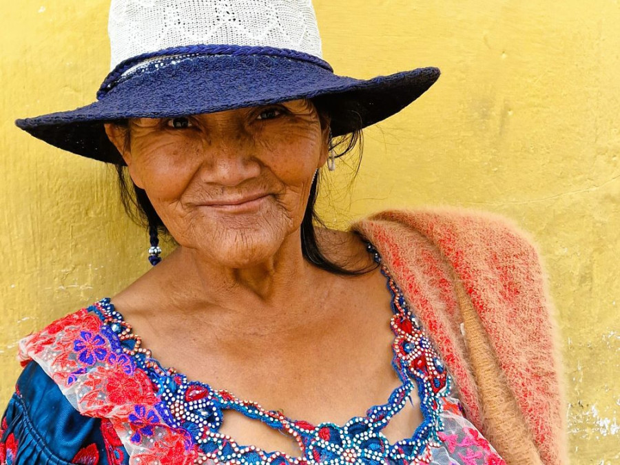 Vrouw in Guatemala