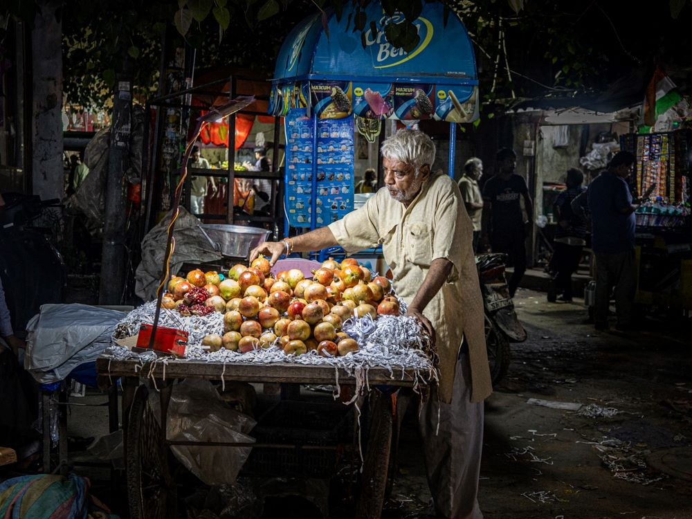 Fruitverkoper Delhi