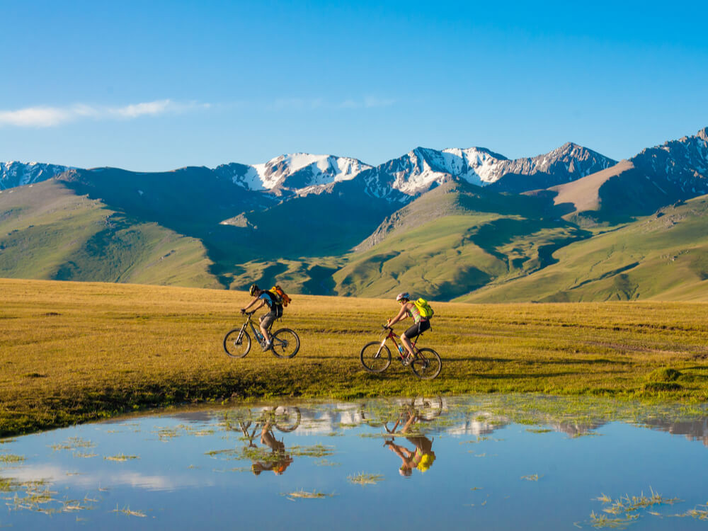 Mountainbiken op mooie plekken