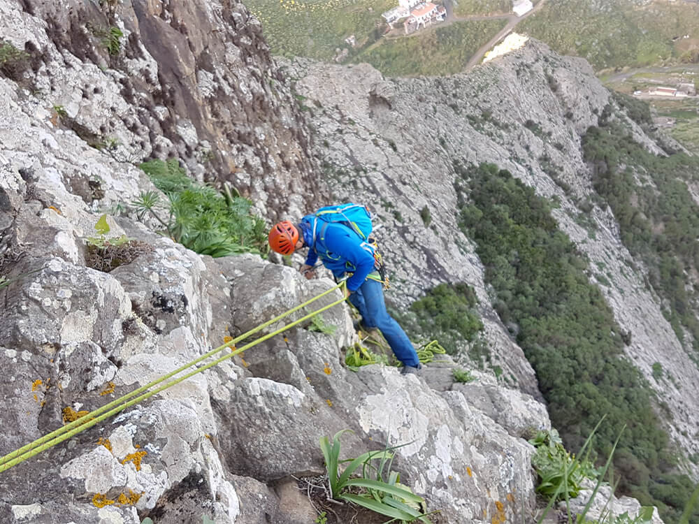 Klimmen in Anaga op Tenerife