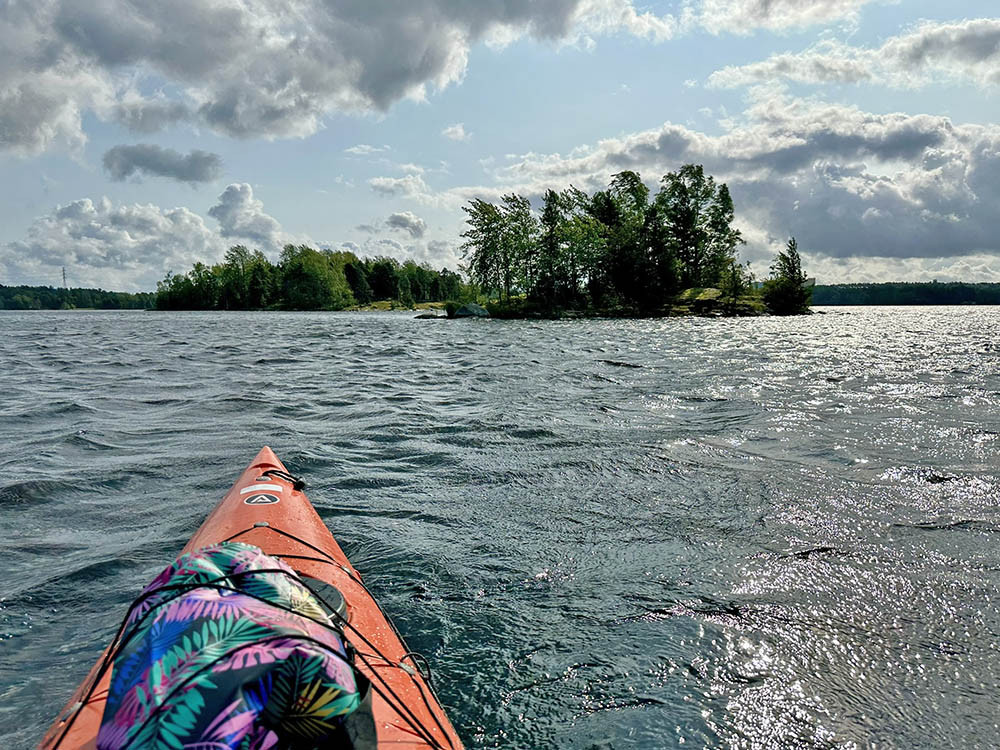 Kajakken op Lake Saimaa