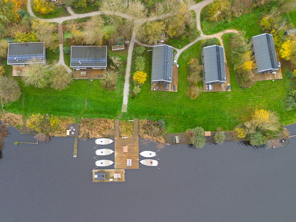 Waterlodges van Pean-buiten