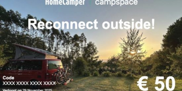 Afbeelding voor HomeCamper Campspace Giftcard