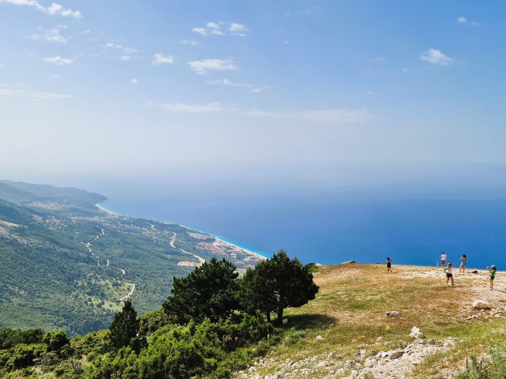 Uitzicht kust Albanië