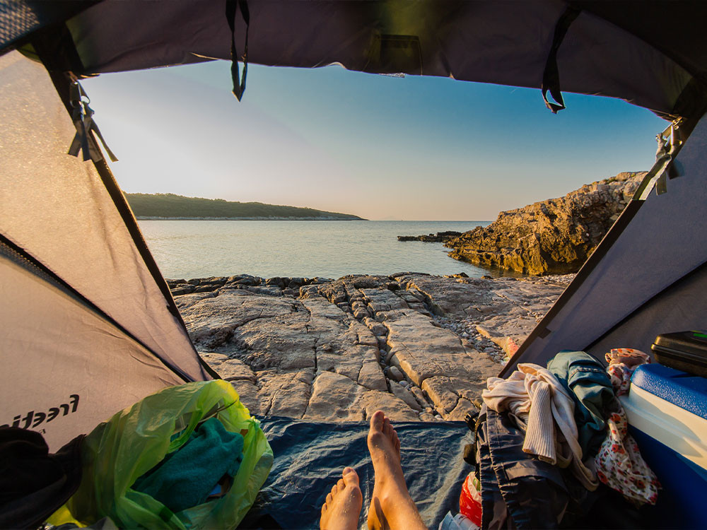 Kamperen met tent in Kroatië