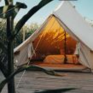 Afbeelding voor Glamping La Ferme - Bell tent met Hot tub