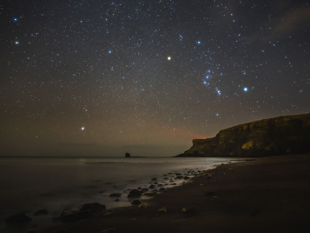 Sterren bij Saltwick Bay