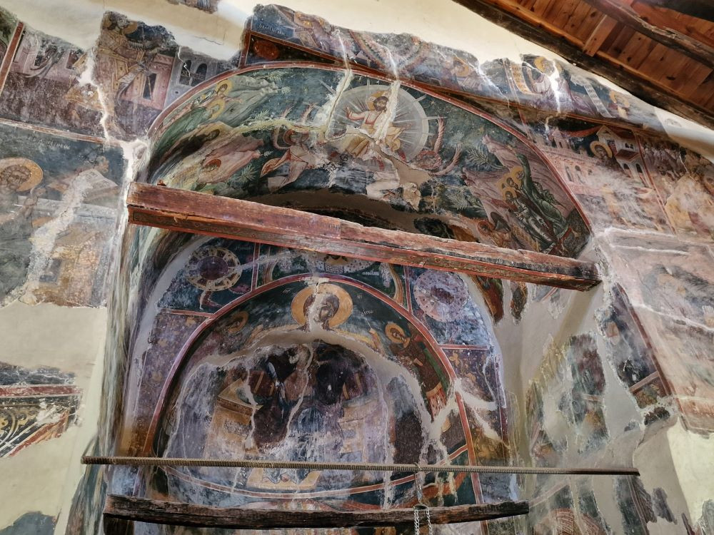 Fresco's Byzantijnse kerk