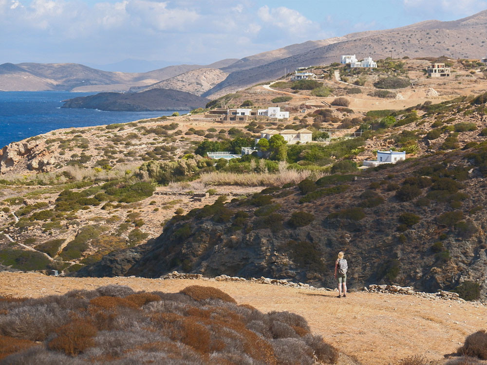 Prachtig uitzicht op Syros