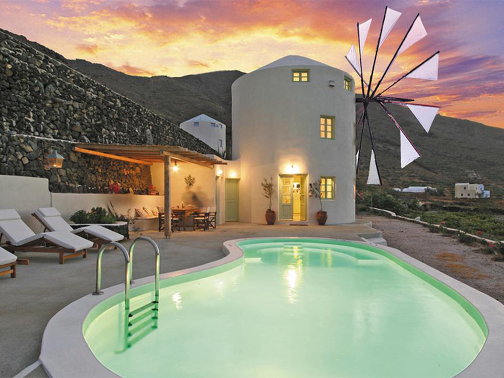 Windmolen villa Santorini