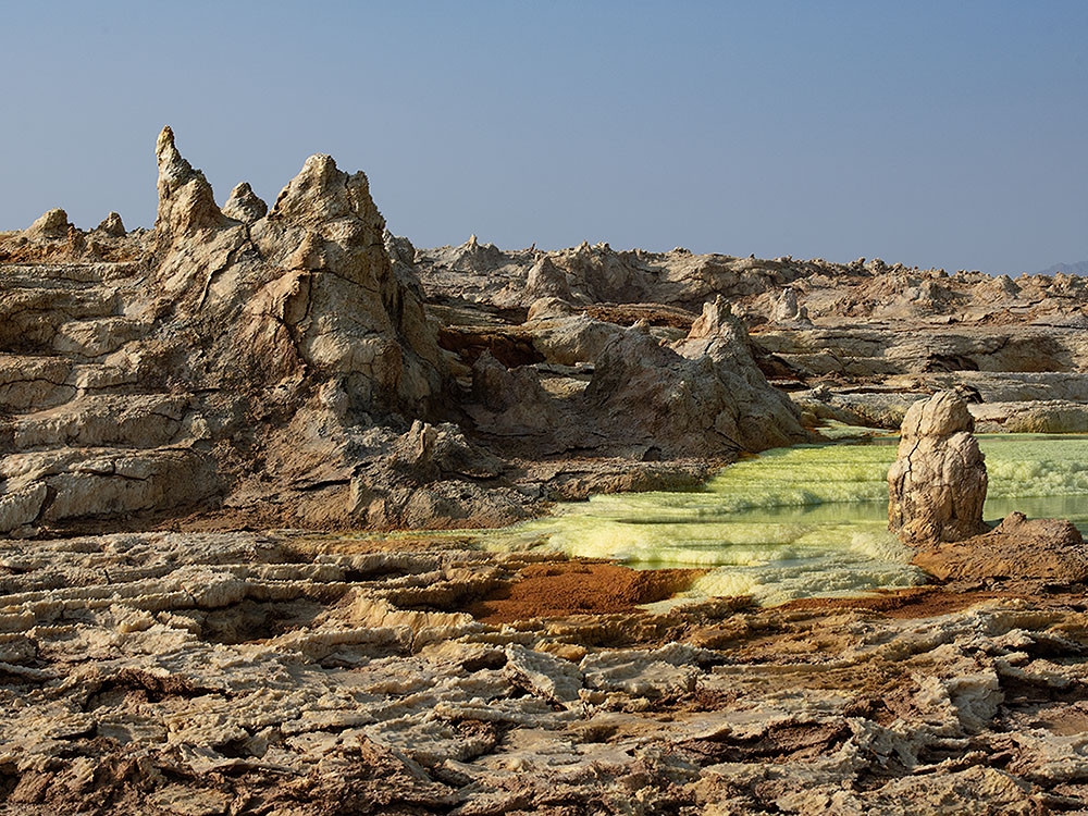 Uitzicht op Dallol