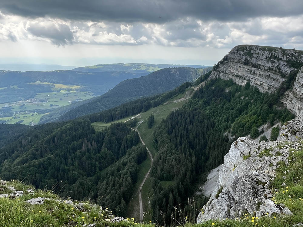 Uitzicht op de Alpen