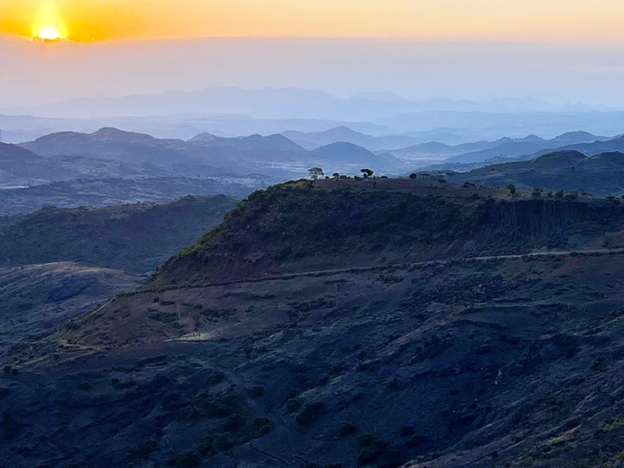 Landschap Lalibela Ethiopië