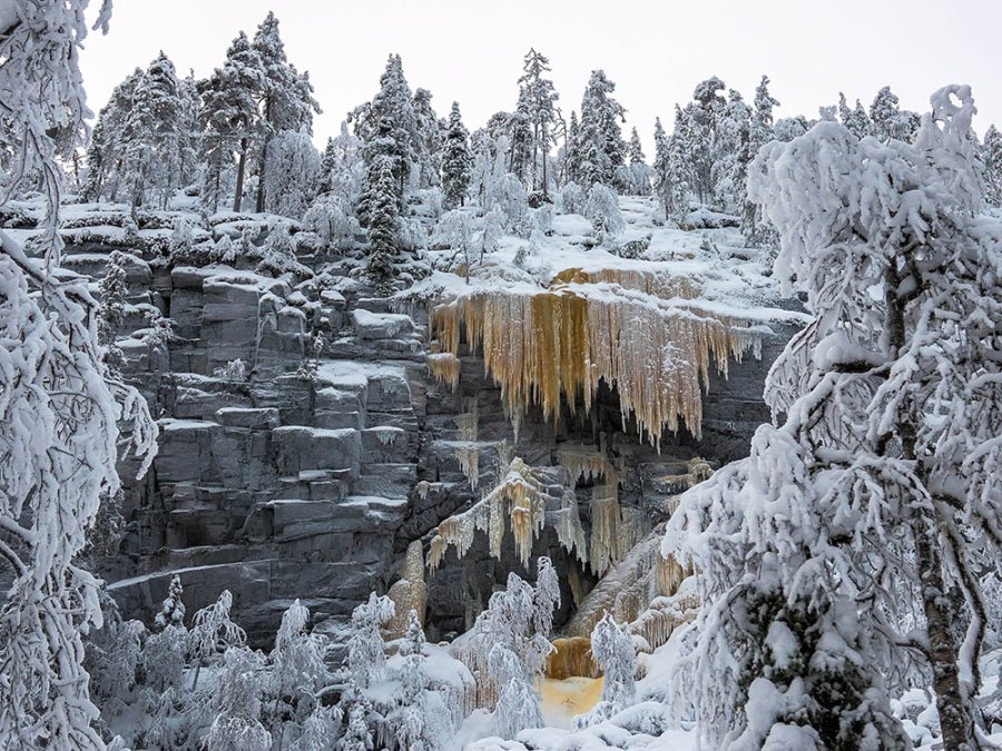 Bevroren watervallen Bevroren watervallen